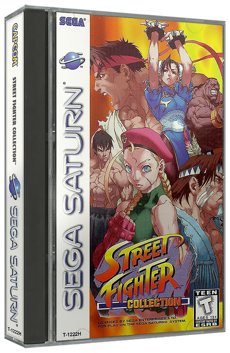 Street Fighter Collection | NTSC | Sega Saturn | SS | En | Reproduction Case and Booklet - NO GAME