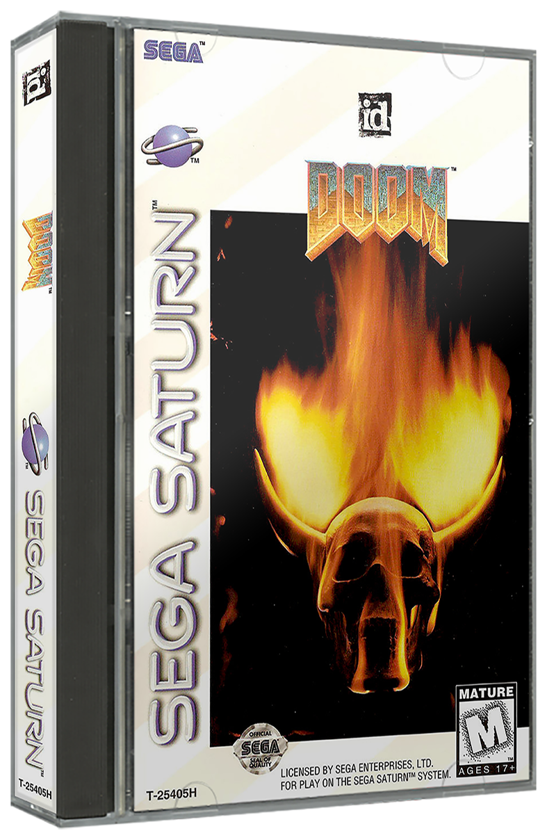 Doom | NTSC | Sega Saturn | SS | En | Reproduction Case and Booklet - NO GAME