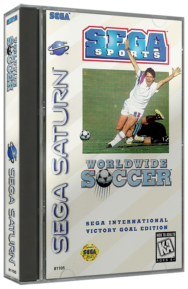 Worldwide Soccer - Sega International Victory Goal Edition | NTSC | Sega Saturn | SS | En | Reproduction Case and Booklet - NO GAME