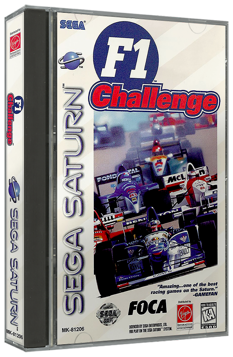 F1 Challenge | NTSC | Sega Saturn | SS | En | Reproduction Case and Booklet - NO GAME