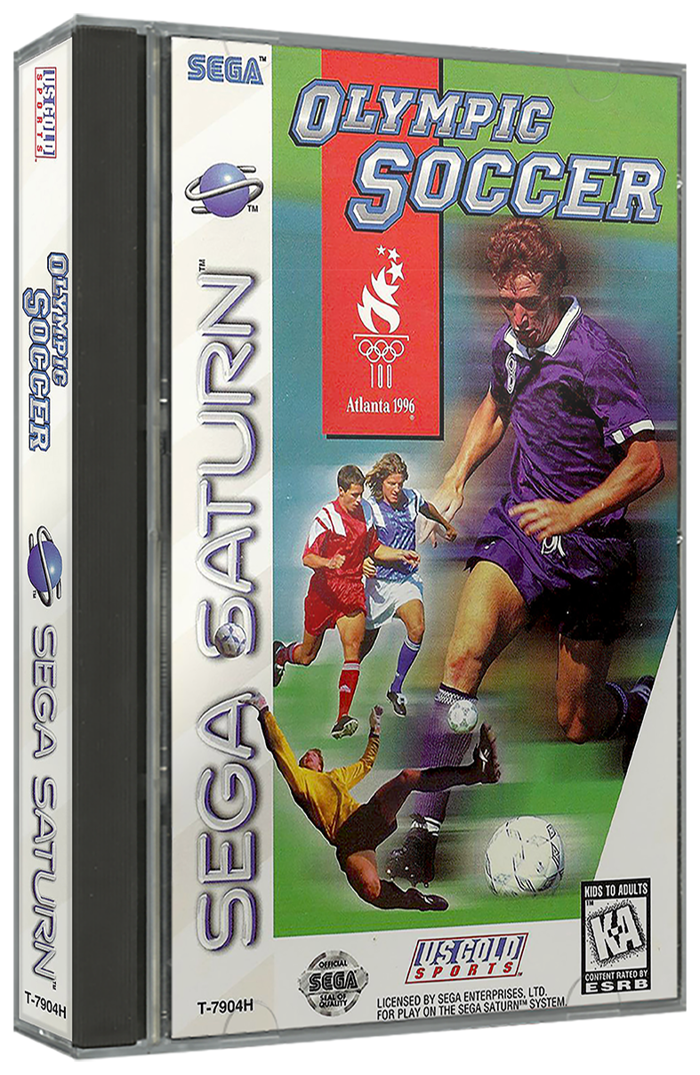 Olympic Soccer | NTSC | Sega Saturn | SS | En | Reproduction Case and Booklet - NO GAME