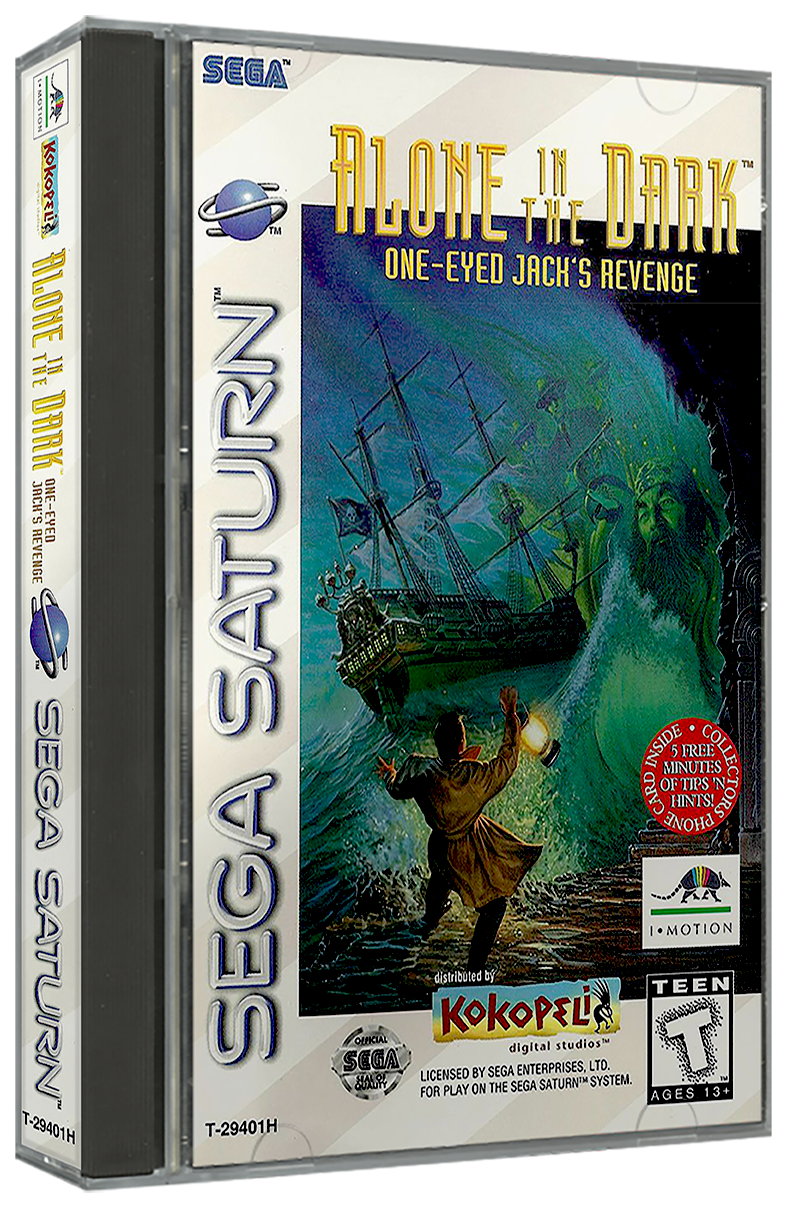 Alone in the Dark - One-Eyed Jack's Revenge | NTSC | Sega Saturn | SS | En | Reproduction Case and Booklet - NO GAME
