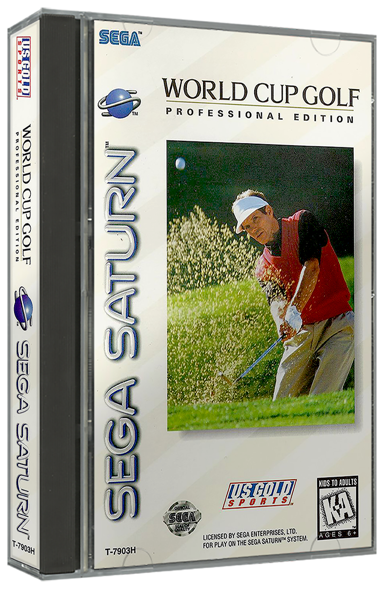 World Cup Golf - Professional Edition | NTSC | Sega Saturn | SS | En | Reproduction Case and Booklet - NO GAME