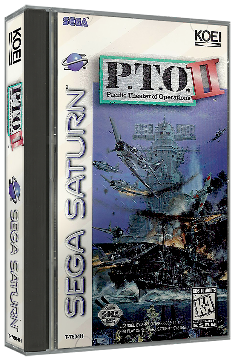 P.T.O. II - Pacific Theater of Operations | NTSC | Sega Saturn | SS | En | Reproduction Case and Booklet - NO GAME