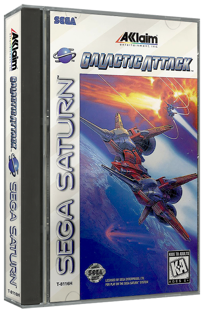 Galactic Attack | NTSC | Sega Saturn | SS | En | Reproduction Case and Booklet - NO GAME