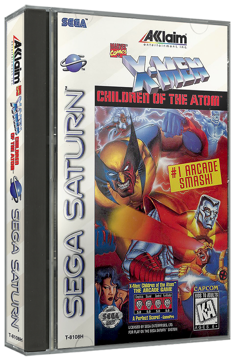 X-Men - Children of the Atom | NTSC | Sega Saturn | SS | En | Reproduction Case and Booklet - NO GAME