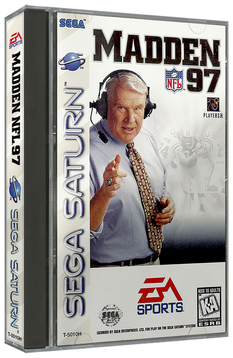 Madden NFL 97 | NTSC | Sega Saturn | SS | En | Reproduction Case and Booklet - NO GAME