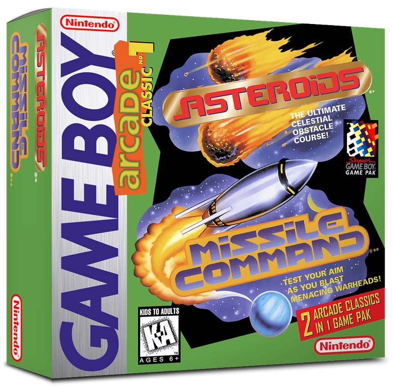 Arcade Classic No. 1 - Asteroids &amp; Missile Command Reproduction Box