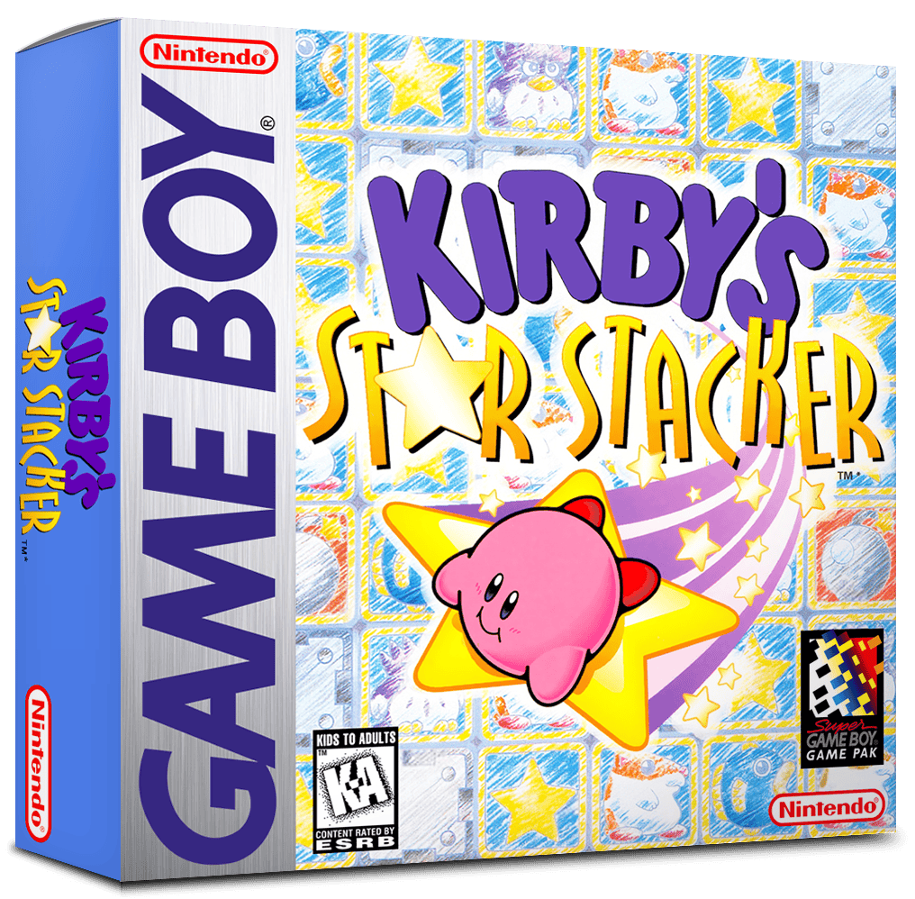Kirby's Star Stacker Reproduction Box