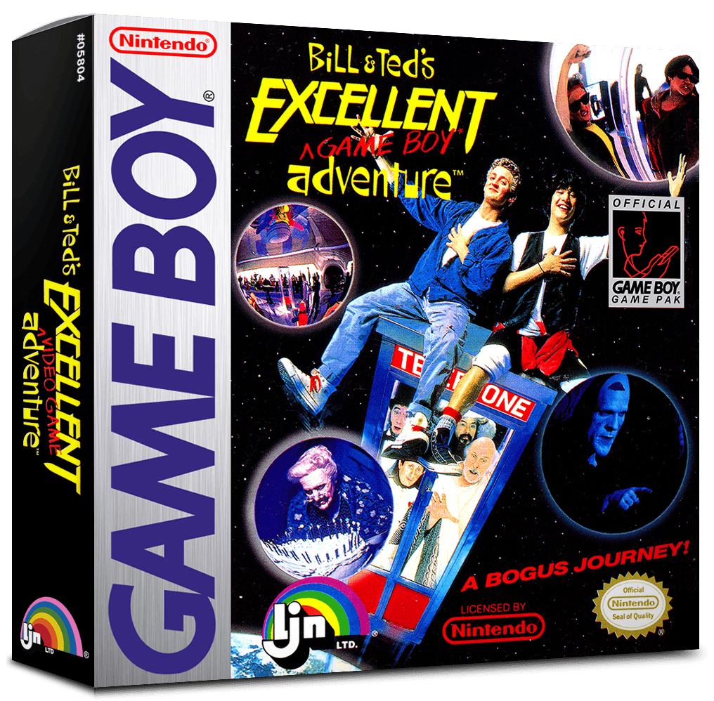 Bill &amp; Ted's Excellent Game Boy Adventure - A Bogus Journey! Reproduction Box