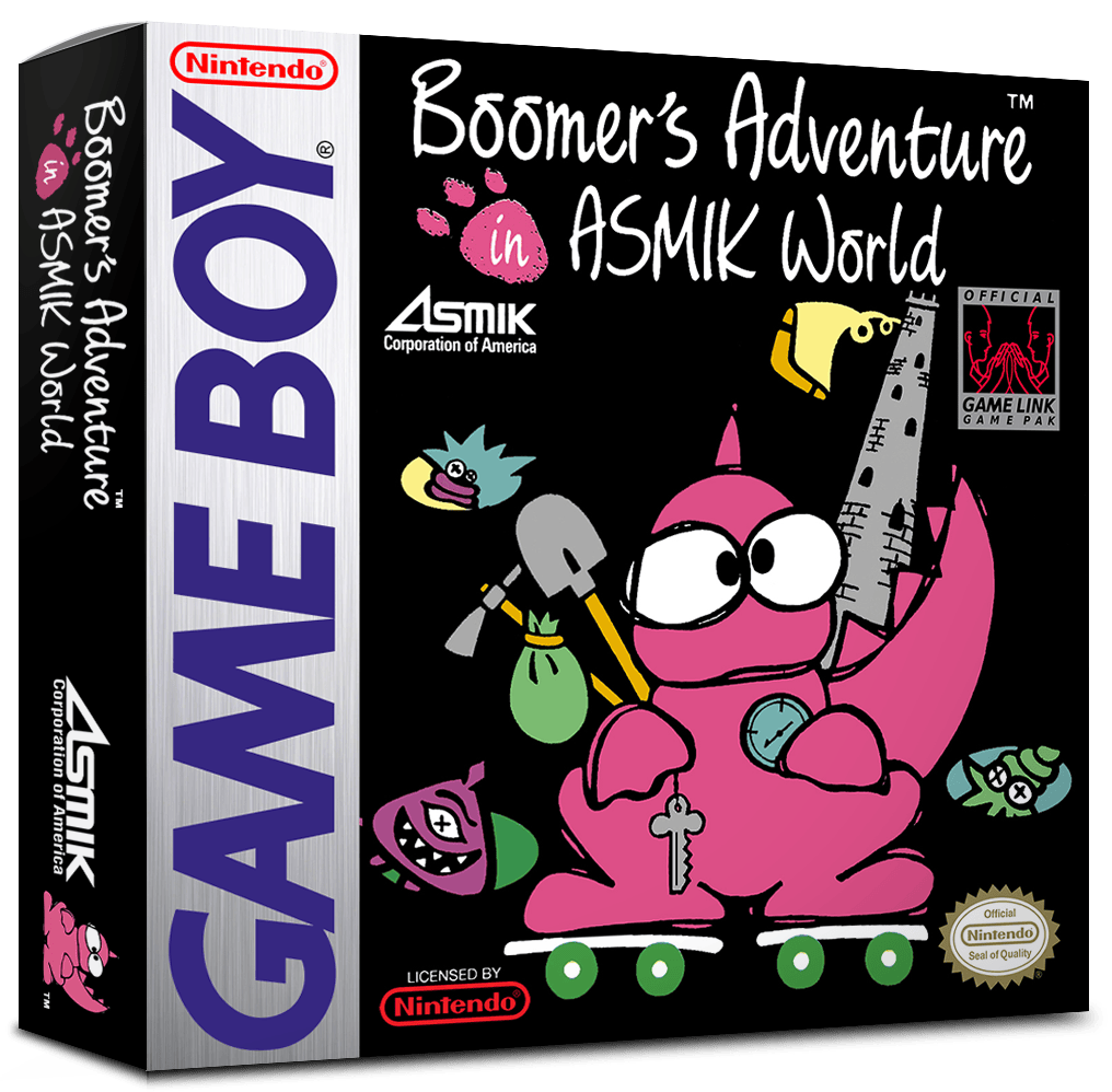 Boomer's Adventure in ASMIK World Reproduction Box