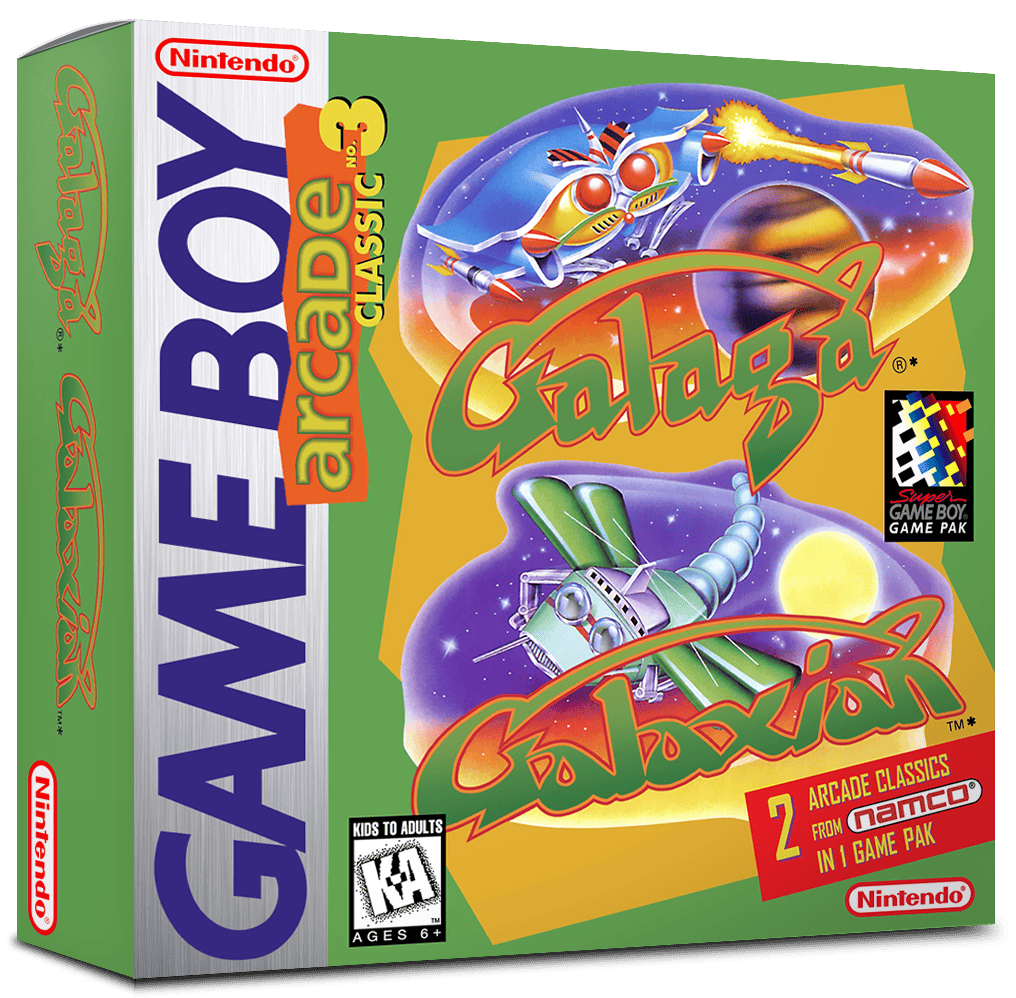 Arcade Classic No. 3 - Galaga &amp; Galaxian Reproduction Box