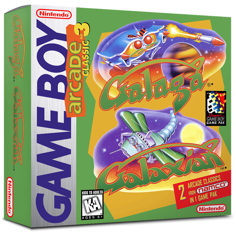 Arcade Classic No. 3 - Galaga &amp; Galaxian Reproduction Box