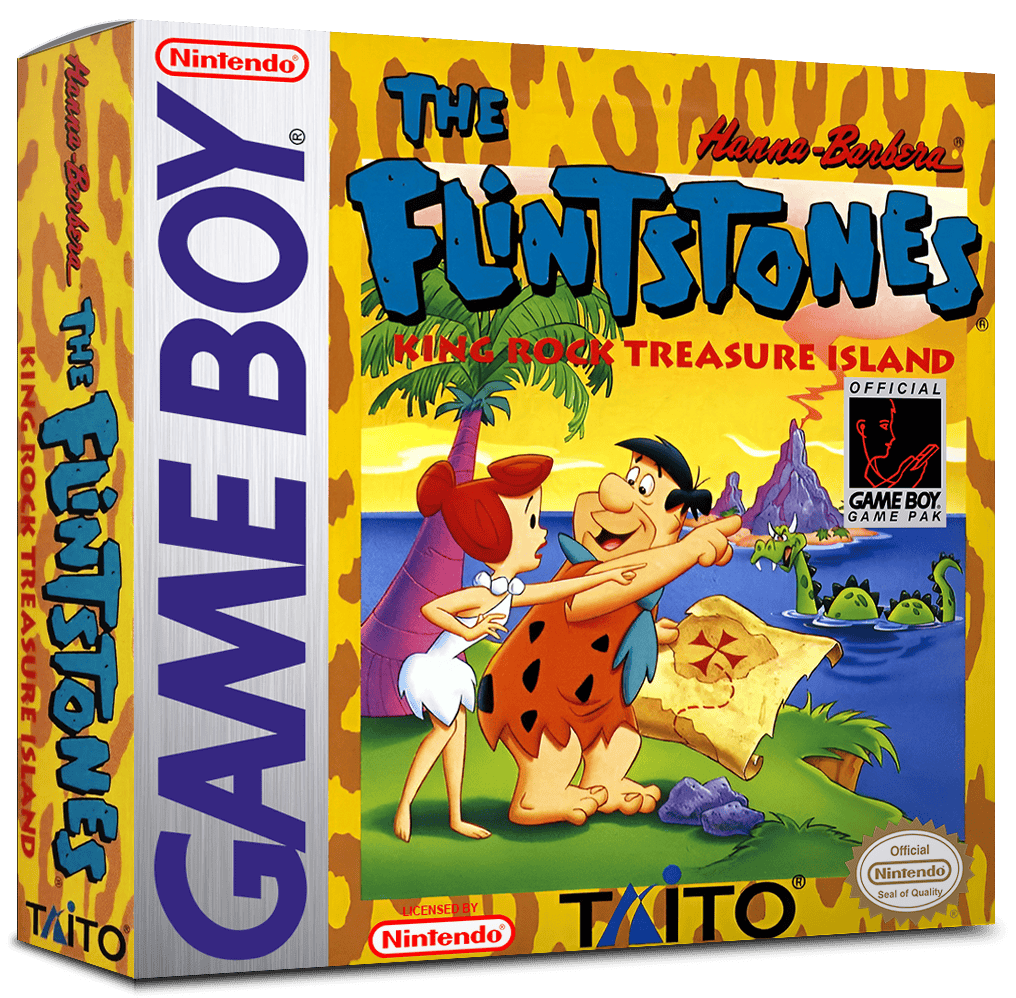 Flintstones, The - King Rock Treasure Island Reproduction Box