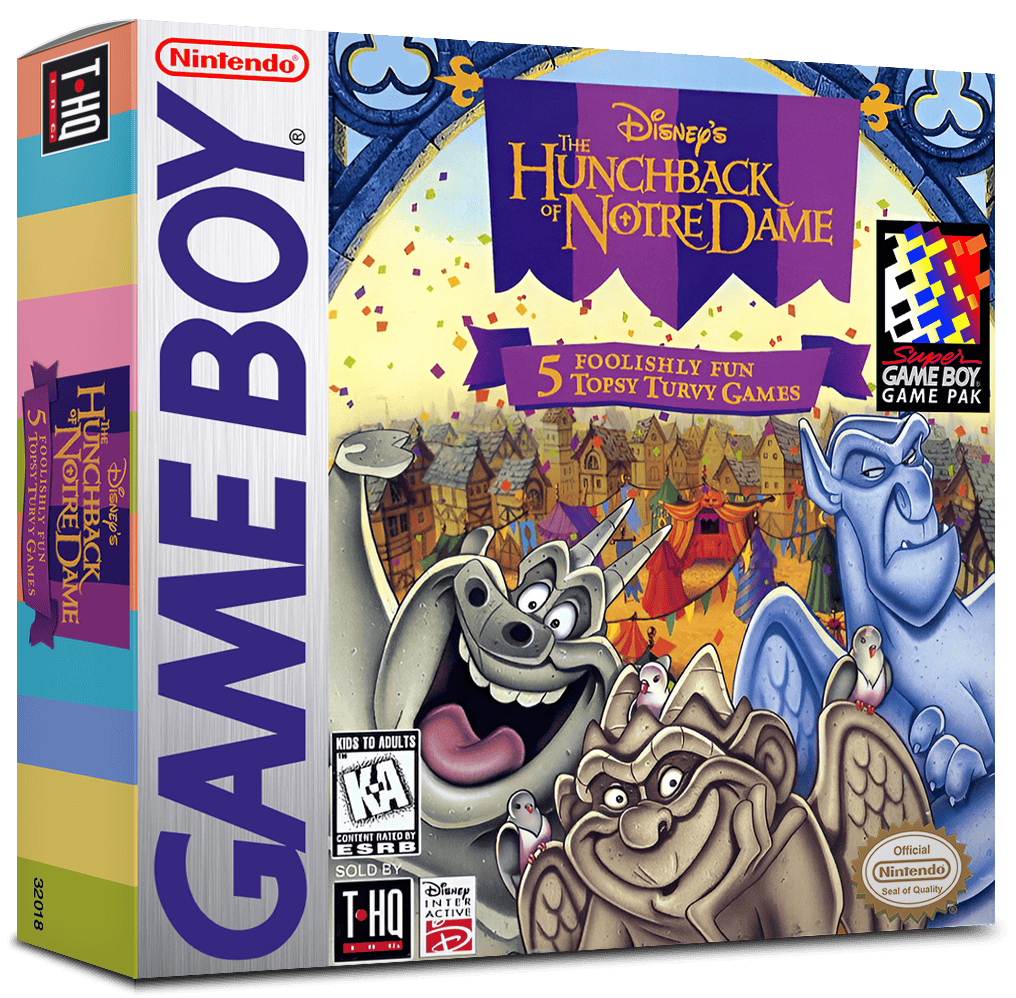 Hunchback of Notre Dame, The - 5 Foolishly Fun Topsy Turvy Games Reproduction Box