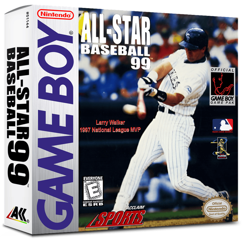All-Star Baseball 99 Reproduction Box