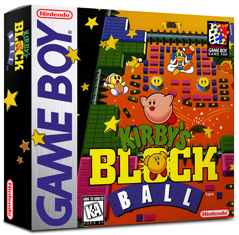 Kirby's Block Ball Reproduction Box