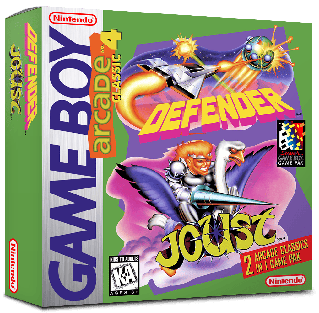 Arcade Classic No. 4 - Defender &amp; Joust Reproduction Box