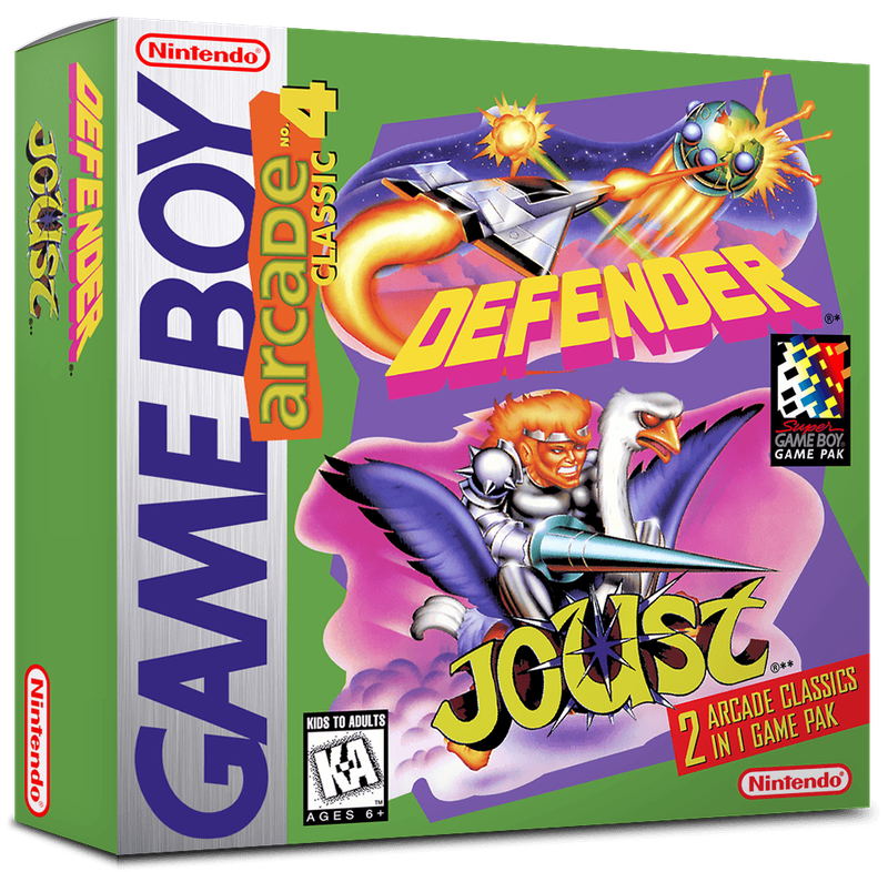 Arcade Classic No. 4 - Defender &amp; Joust Reproduction Box