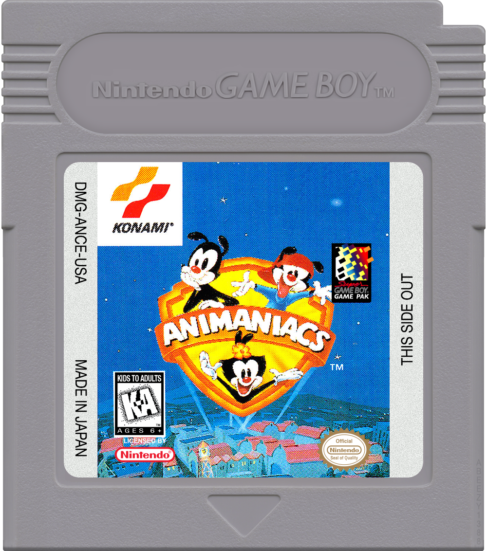 Animaniacs Cartridge Label