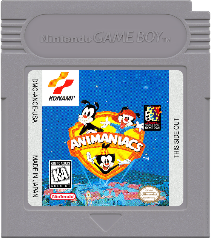 Animaniacs Cartridge Label