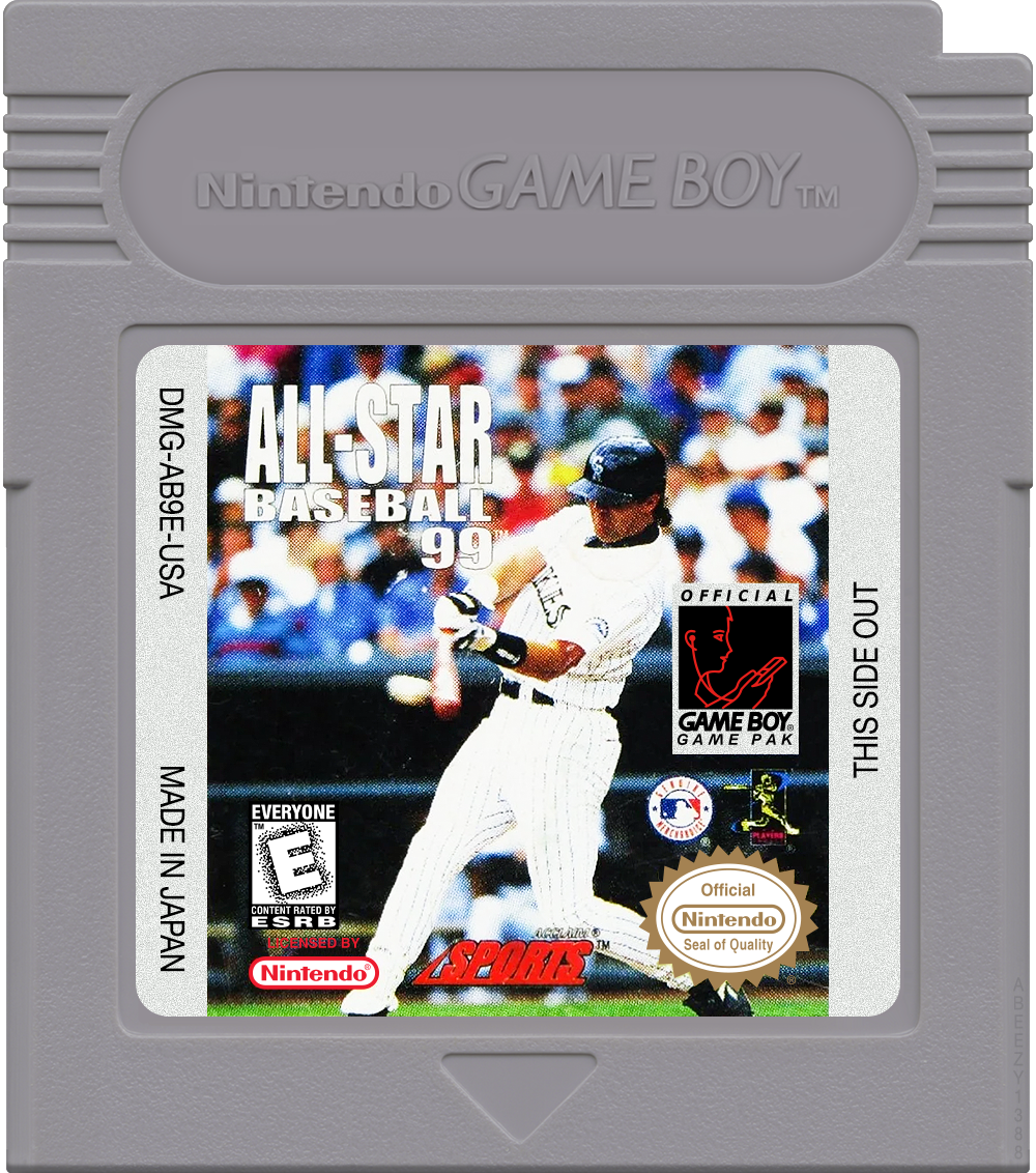 All-Star Baseball 99 Cartridge Label