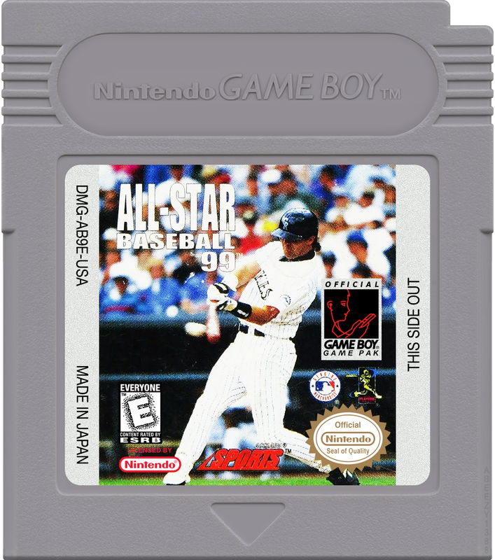 All-Star Baseball 99 Cartridge Label