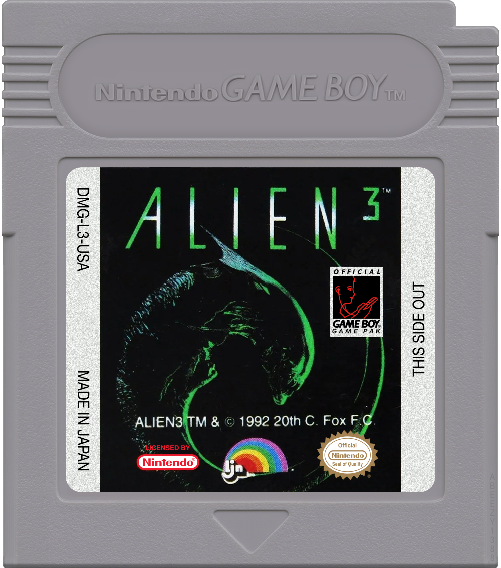 Alien 3 Cartridge Label