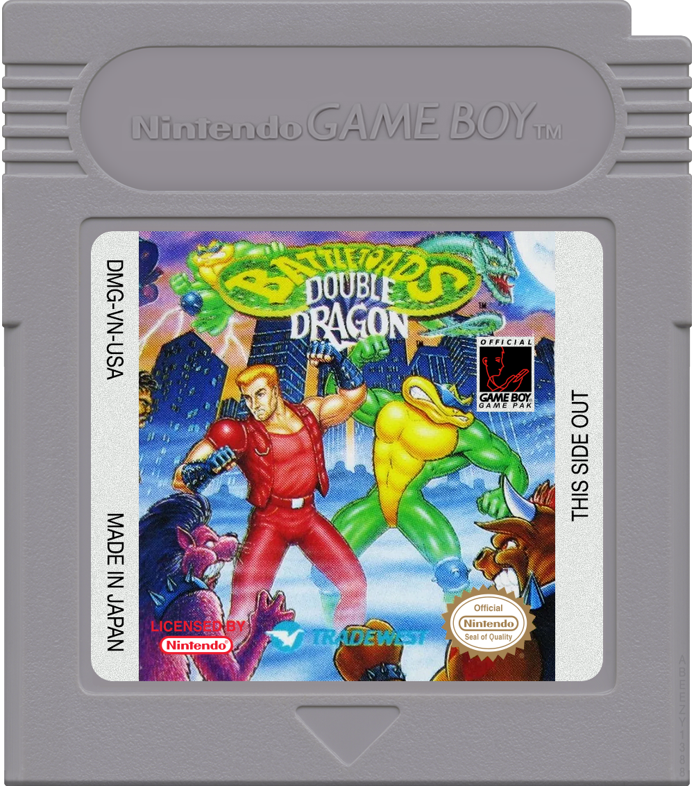 Battletoads-Double Dragon Cartridge Label