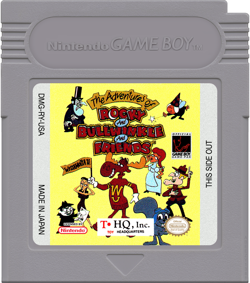 Adventures of Rocky and Bullwinkle and Friends, The Cartridge Label
