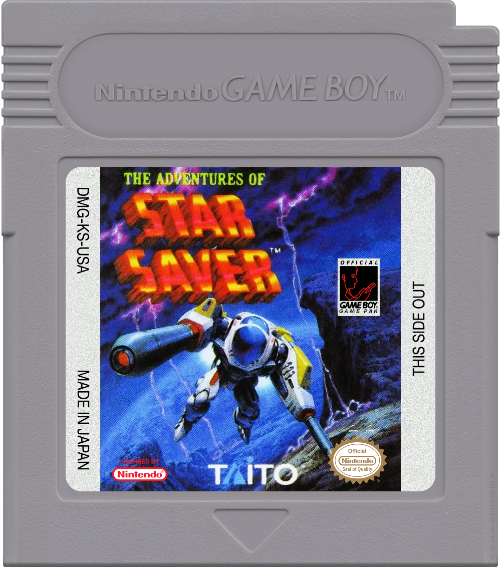 Adventures of Star Saver, The Cartridge Label