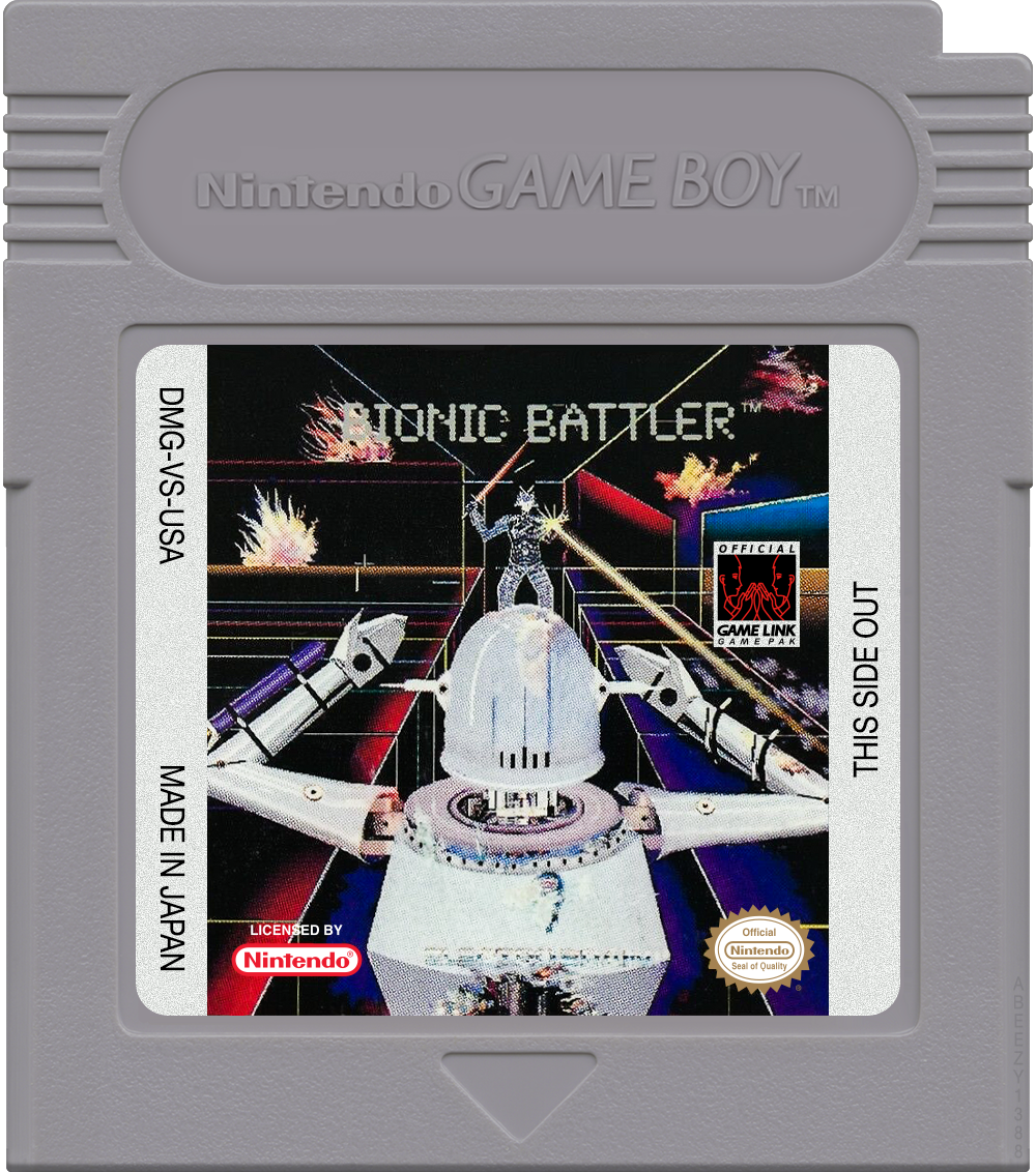 Bionic Battler Cartridge Label