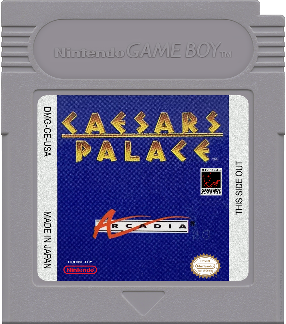 Caesars Palace Cartridge Label