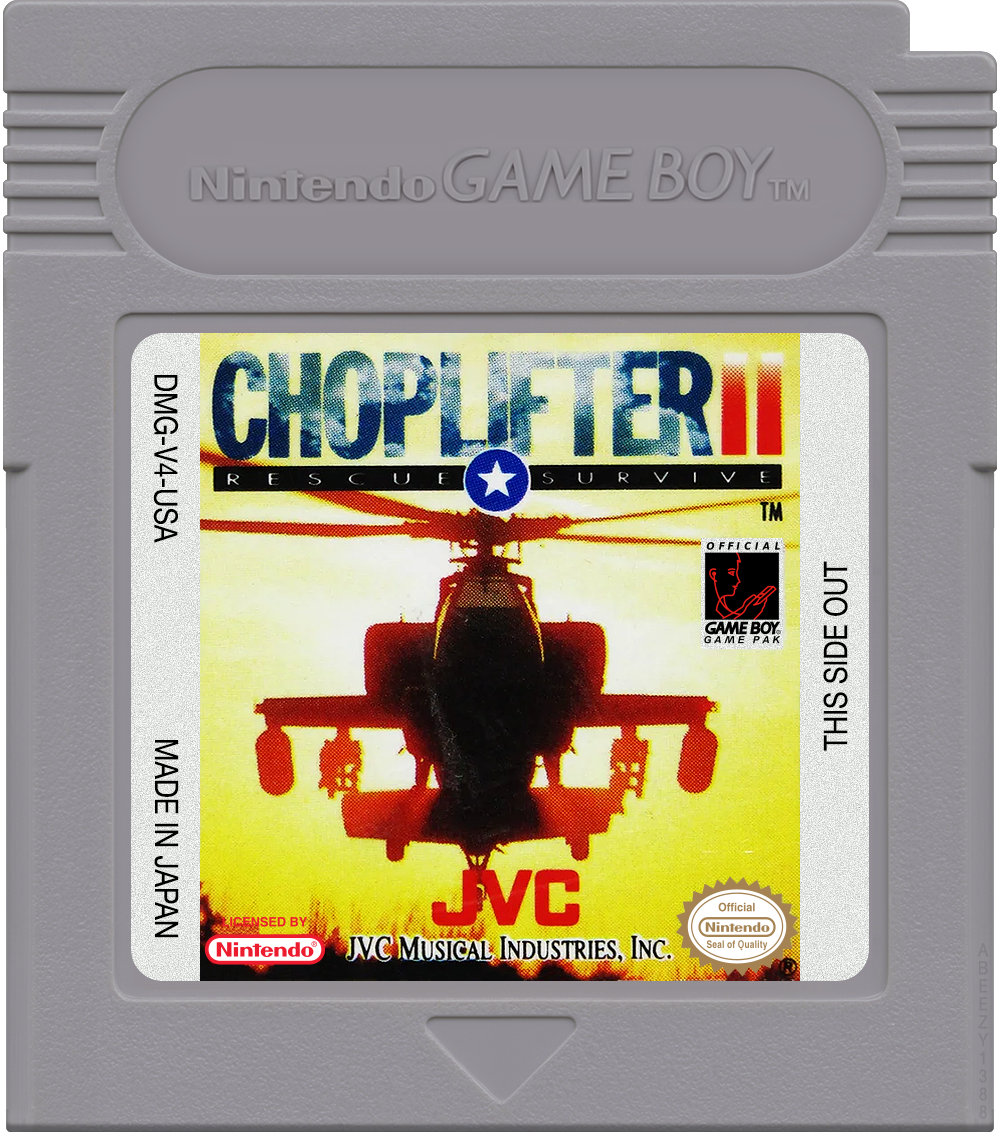 Choplifter II - Rescue &amp; Survive Cartridge Label