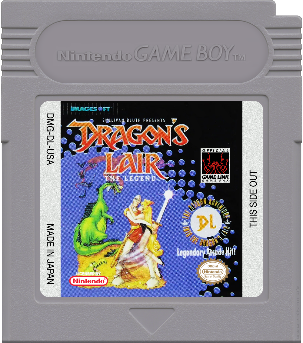 Dragon's Lair - The Legend Cartridge Label
