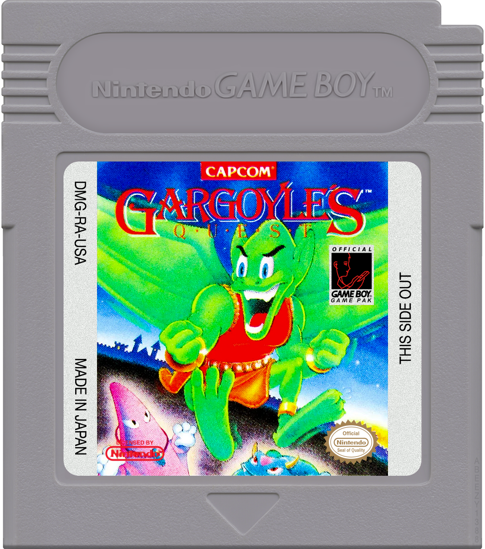 Gargoyle's Quest Cartridge Label