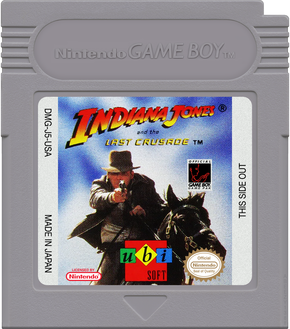 Indiana Jones and the Last Crusade Cartridge Label