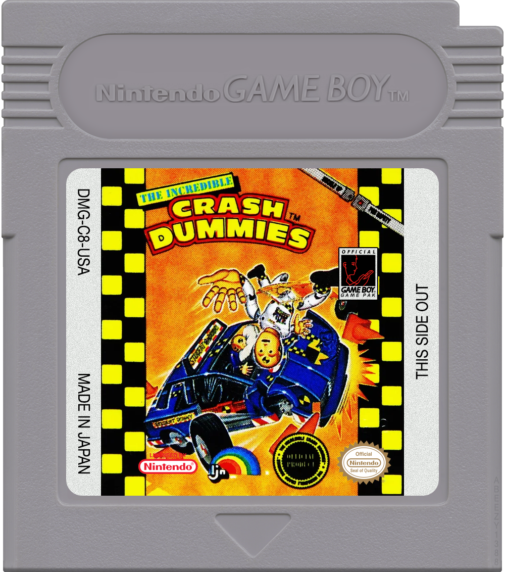 Incredible Crash Dummies, The Cartridge Label