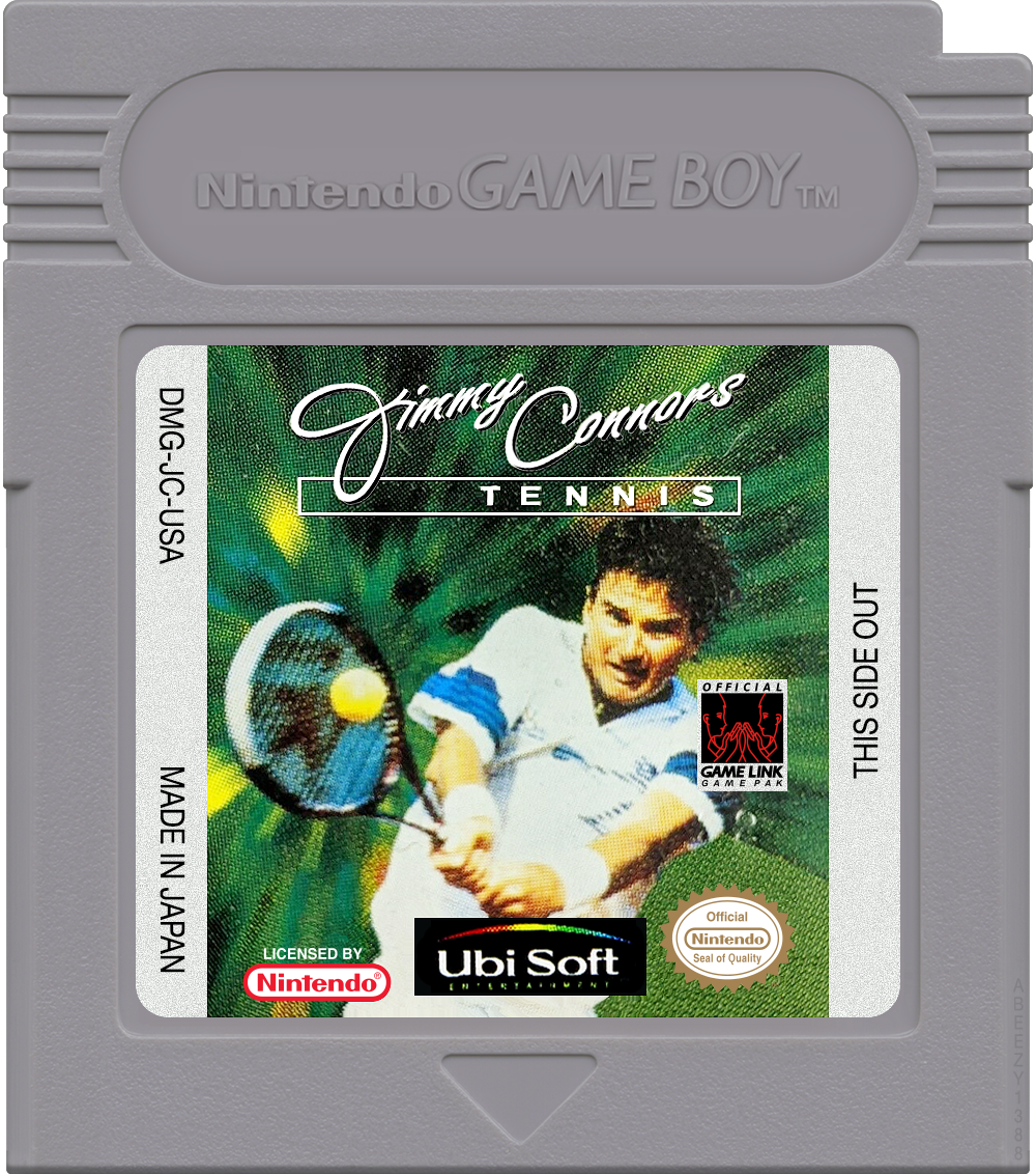 Jimmy Connors Tennis Cartridge Label