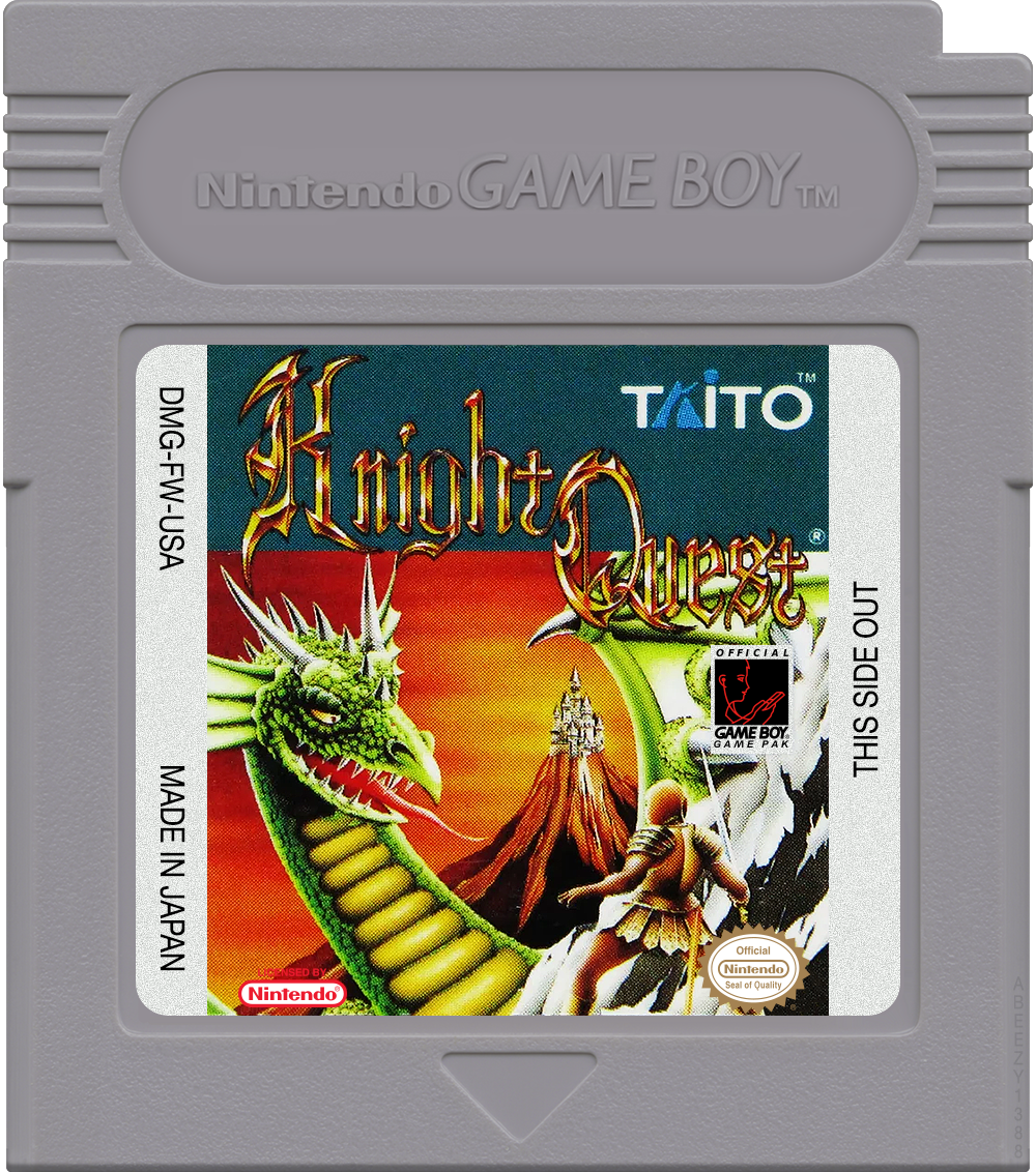 Knight Quest Cartridge Label