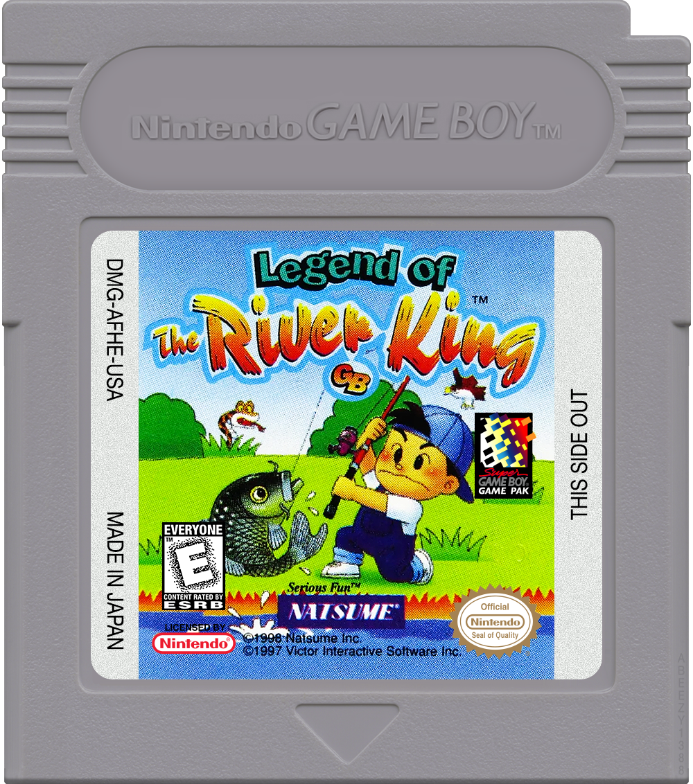 Legend of the River King GB Cartridge Label