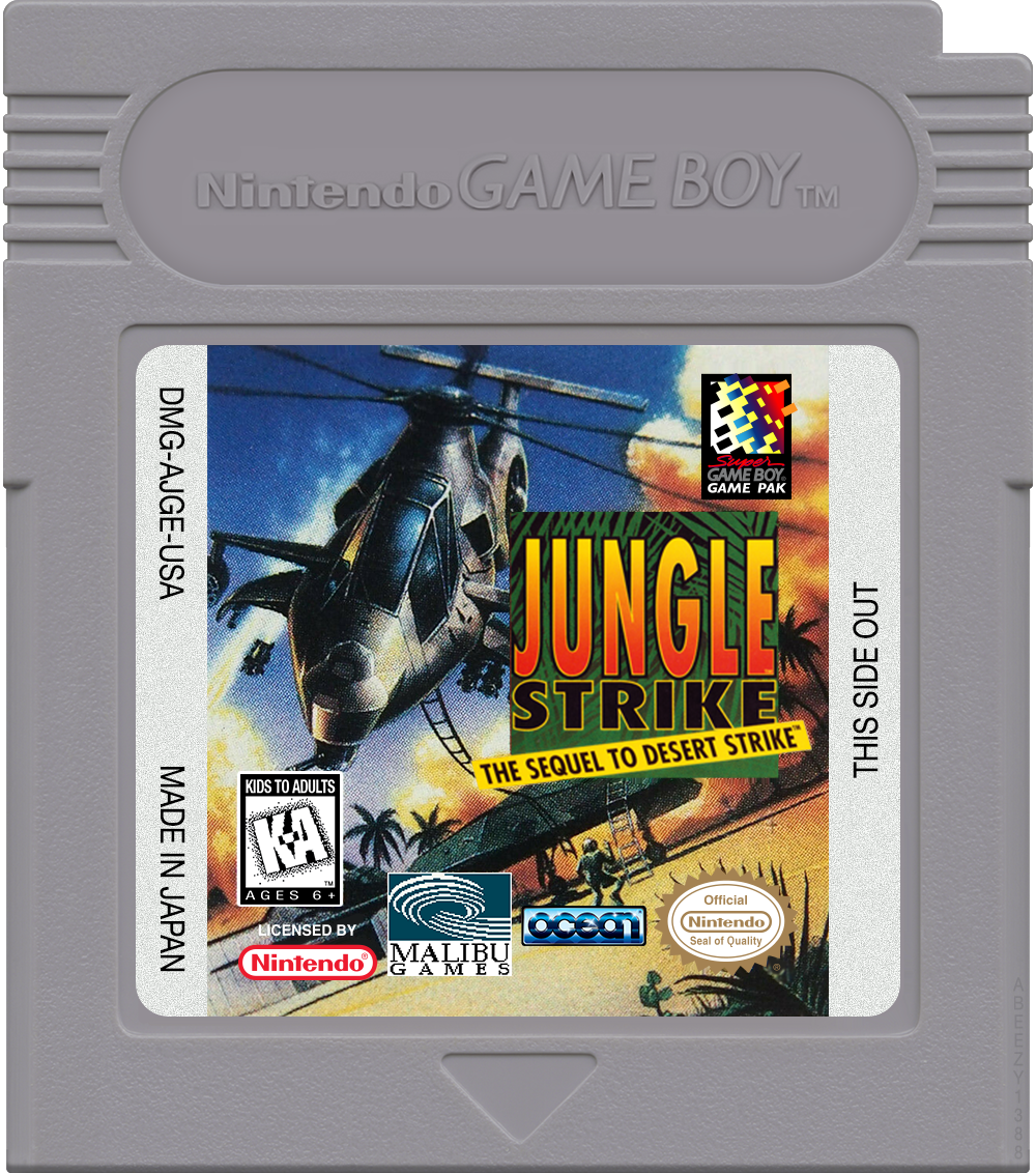 Jungle Strike Cartridge Label