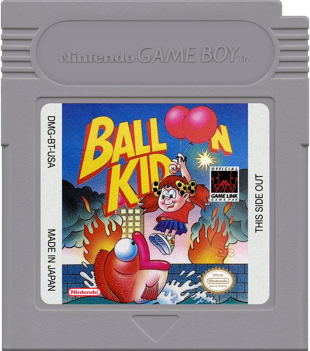 Balloon Kid Cartridge Label