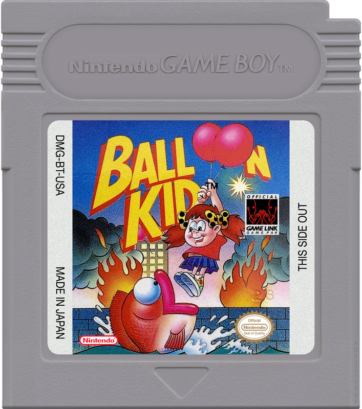 Balloon Kid Cartridge Label