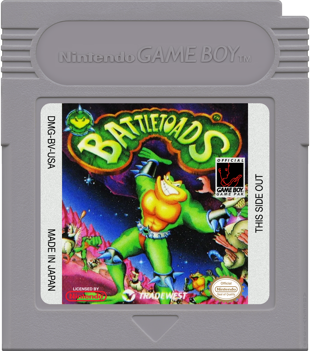 Battletoads Cartridge Label