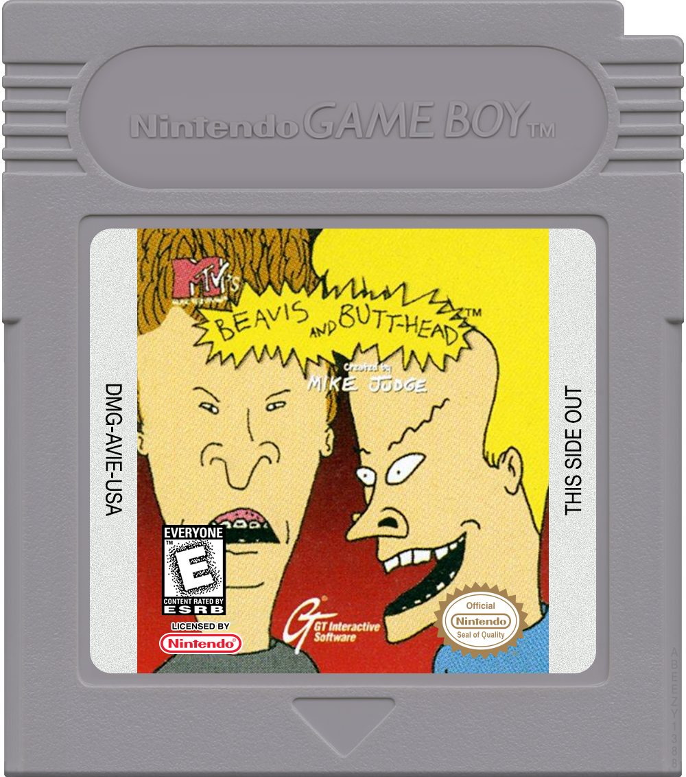 Beavis and Butt-Head Cartridge Label