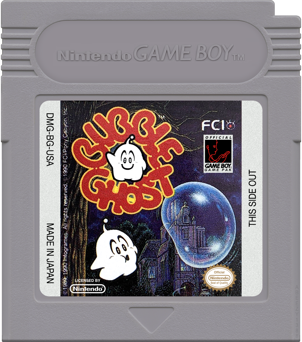 Bubble Ghost Cartridge Label