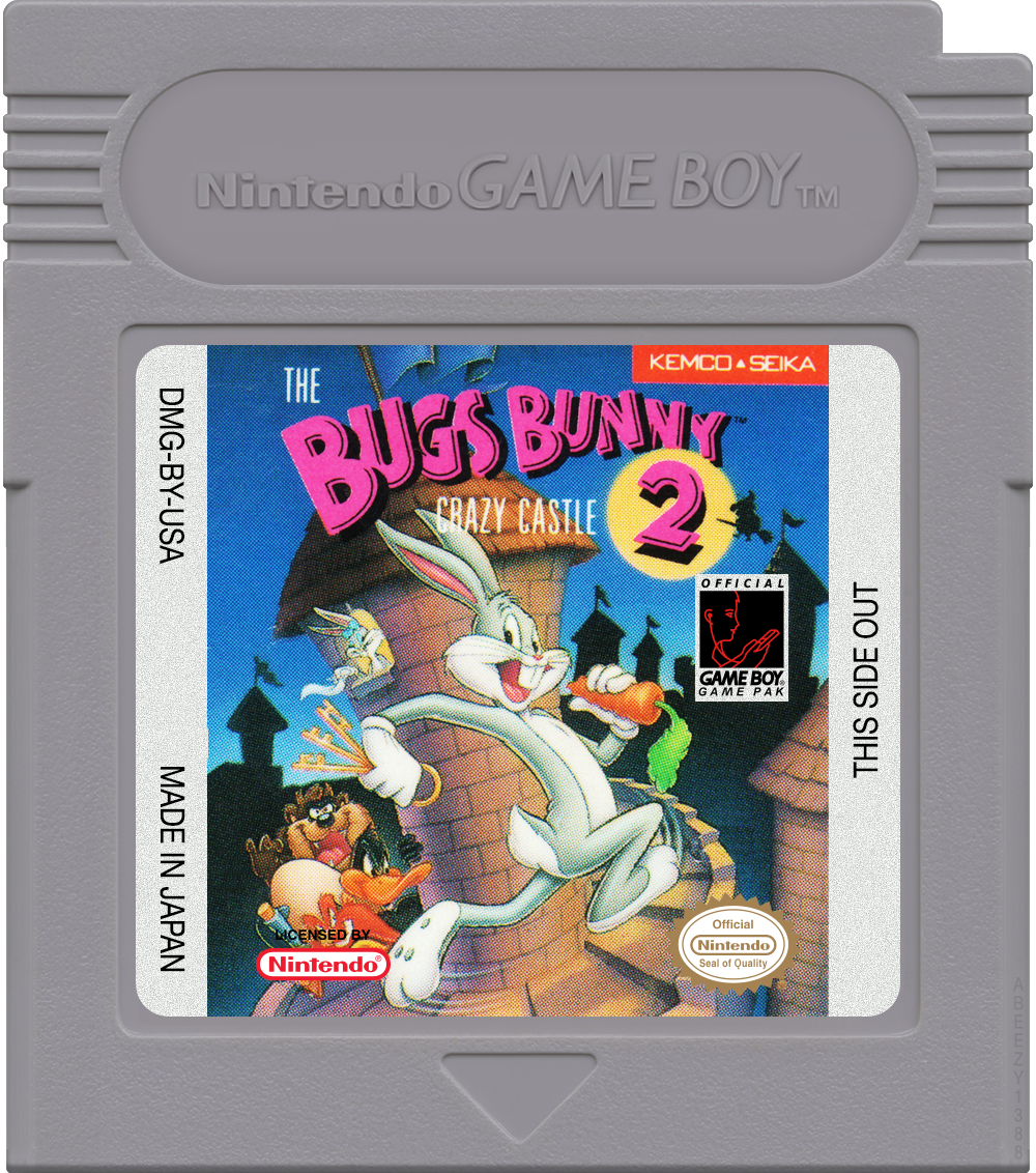 Bugs Bunny Crazy Castle 2, The Cartridge Label