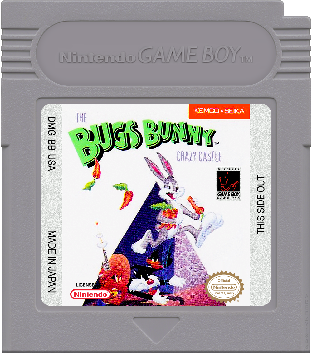 Bugs Bunny Crazy Castle, The Cartridge Label