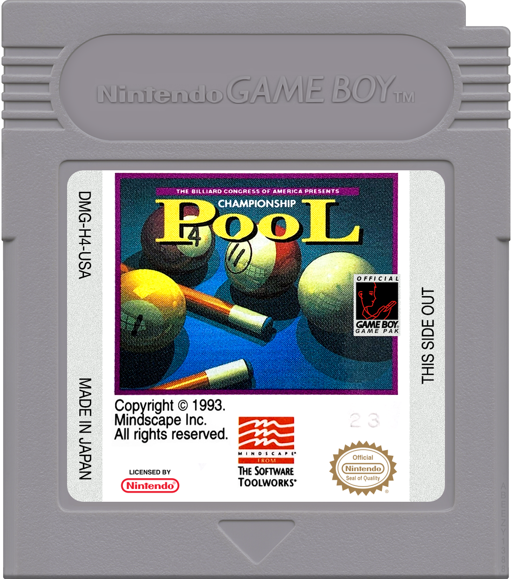 Championship Pool Cartridge Label